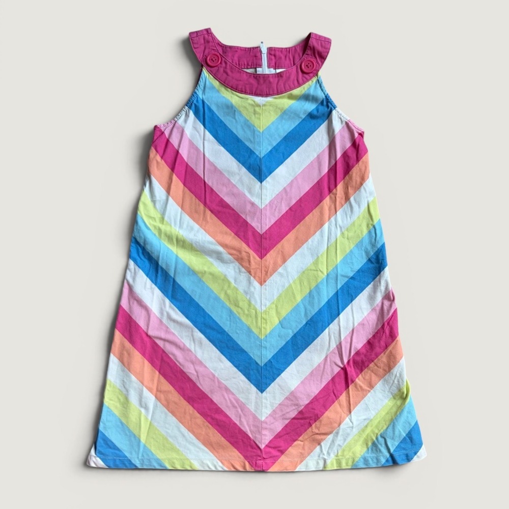 Gymboree Size 5 Rainbow Striped Dress Y2K Vibes